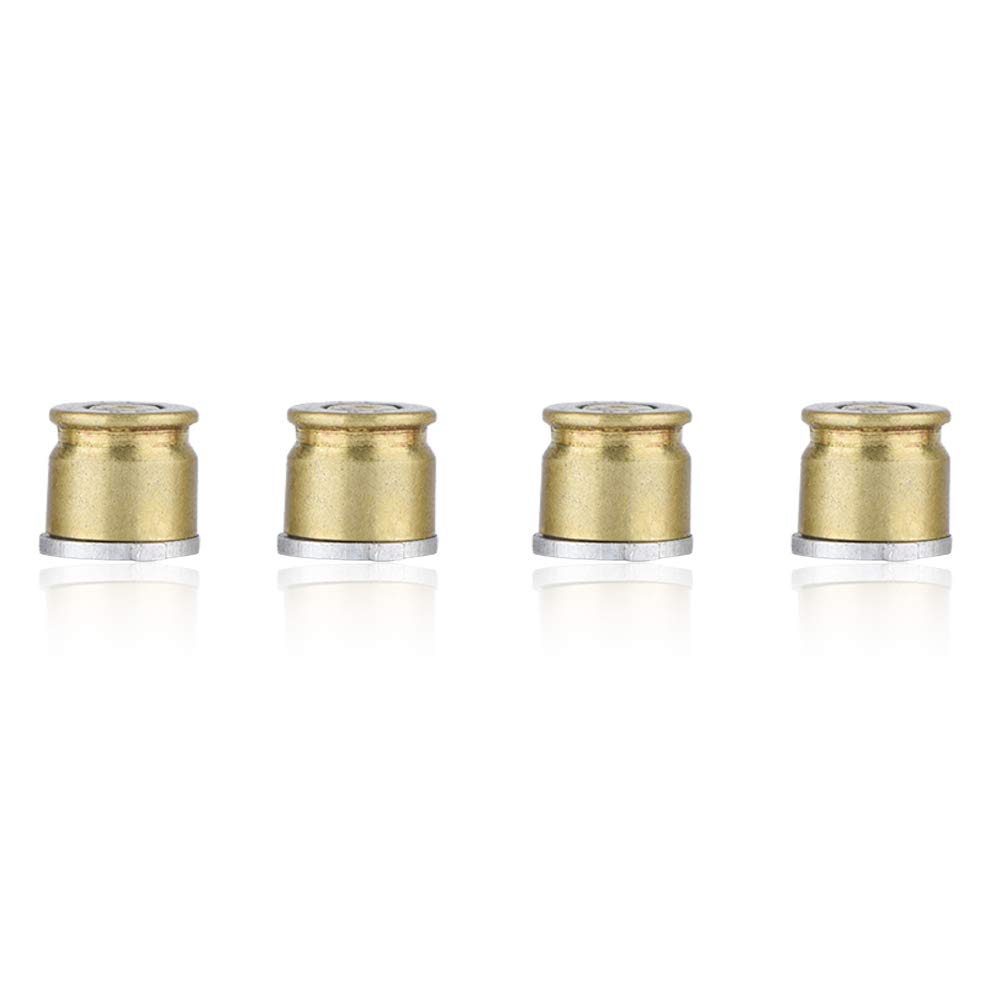 ASHATA 6Pcs Gold Metal Buttons & Thumbstick Mod Kit for PS4 Controller - Premium Replacement Parts for Enhanced Gaming Performance (Perfect for FPS, Racing & Fighting Games)