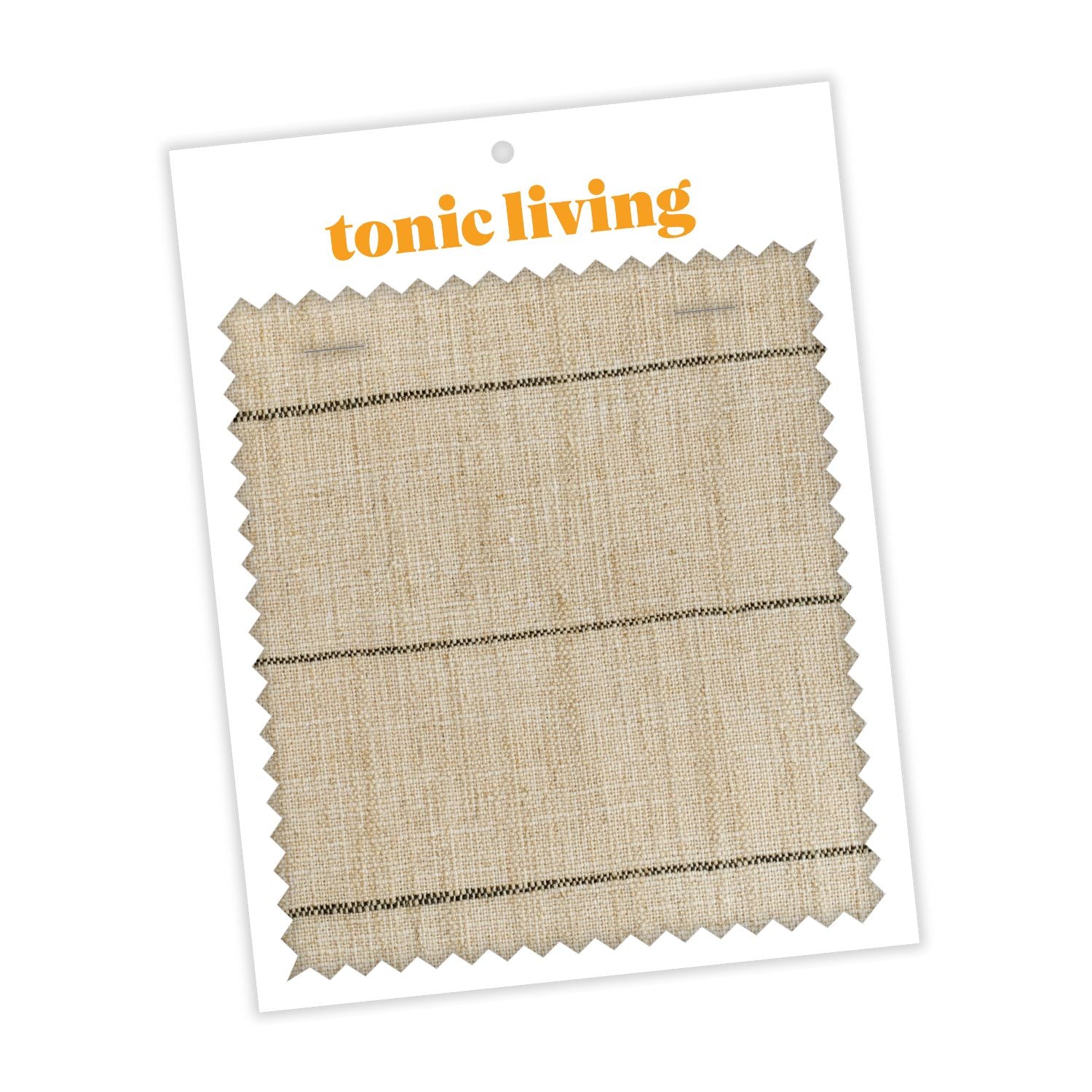 Dunrobin Stripe Burlap Fabric - Premium Natural Jute Material for DIY Crafts, Home Decor & Upholstery - Order Swatches Online for Custom Projects