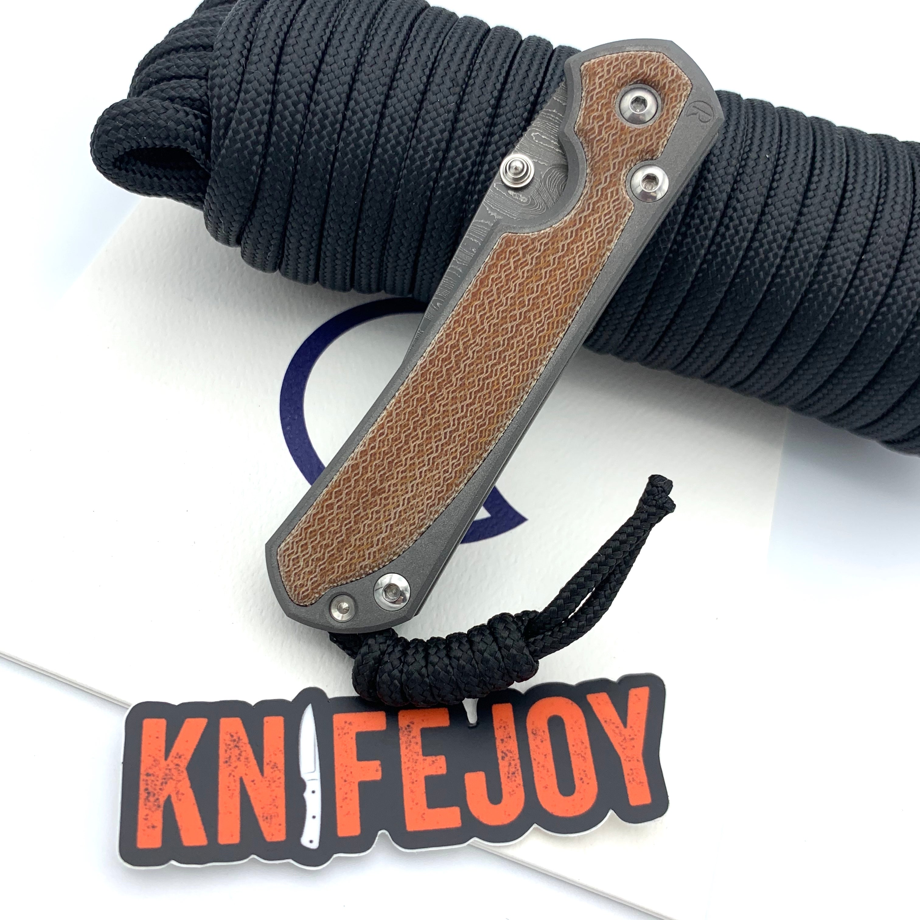 Chris Reeve Small Sebenza 31 Folding Knife - Natural Canvas Micarta Inlay, Drop Point Damascus Blade, Silver Lug - EDC, Outdoor, Camping, Survival, Gift for Knife Enthusiasts