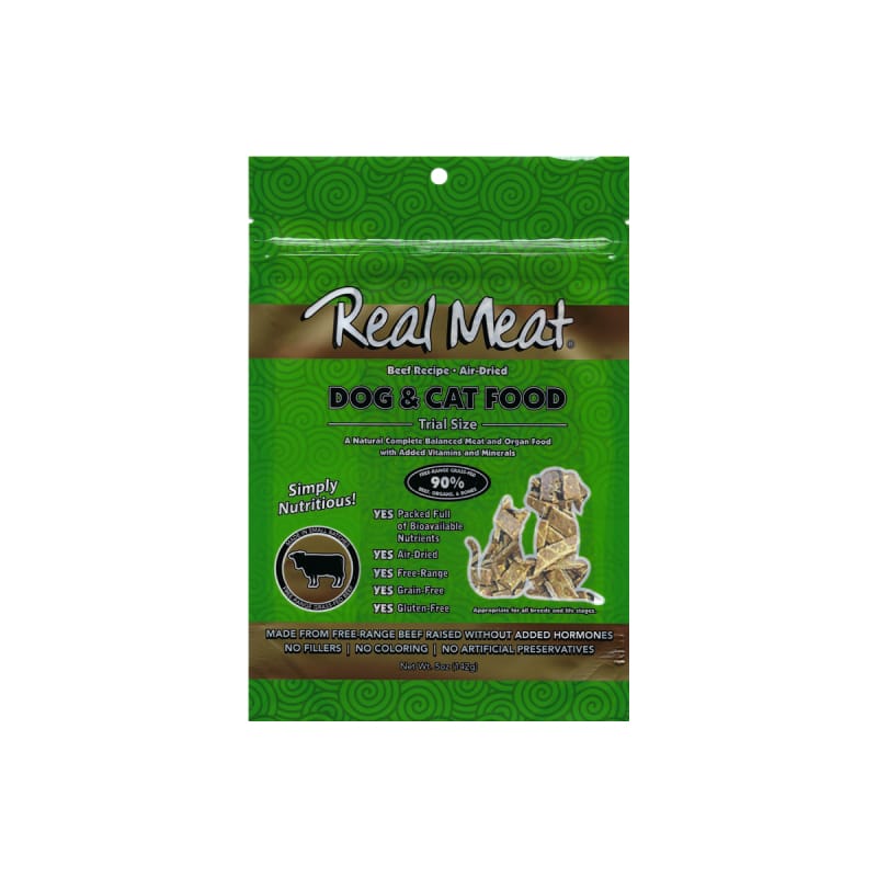 Premium Air-Dried Real Beef Cat & Dog Food - All-Natural, Grain-Free Pet Treats (2 Sizes) - Perfect for Training, Travel & Healthy Snacking