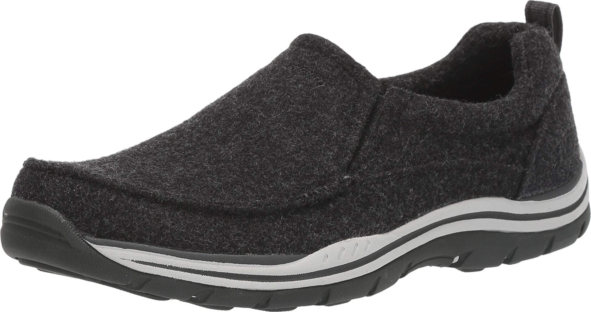 Skechers Men's Wash-a-wools Expected-Pitzen Loafers | Comfortable Casual Slip-On Shoes for Work & Travel
