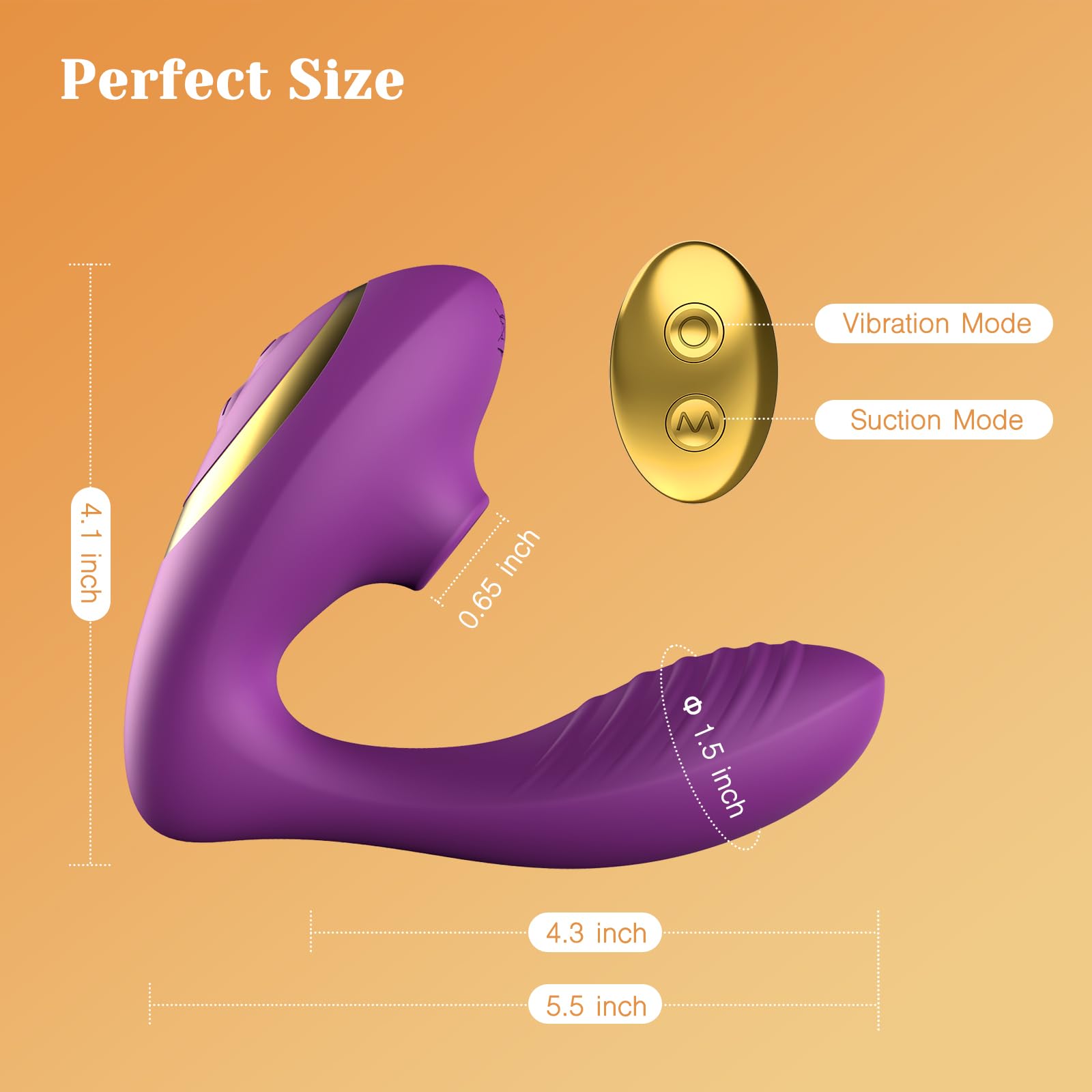 Premium Women's Sex Toys - Rechargeable Clit Sucking Vibrator with Remote Control, 10 Suction & 10 Vibration Modes - Wearable G-Spot Stimulator for Solo Play & Couples Pleasure - Perfect for Bedroom Fun, Anniversary Gifts & Spicing Up Relationships