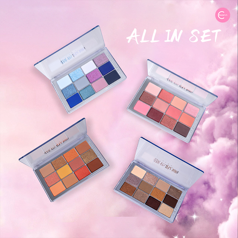 JSZH Stellar Radiance 12 Color Eyeshadow Palette - Highly Pigmented, Long Lasting Makeup for Day & Night Looks - Perfect for Parties, Weddings & Everyday Wear