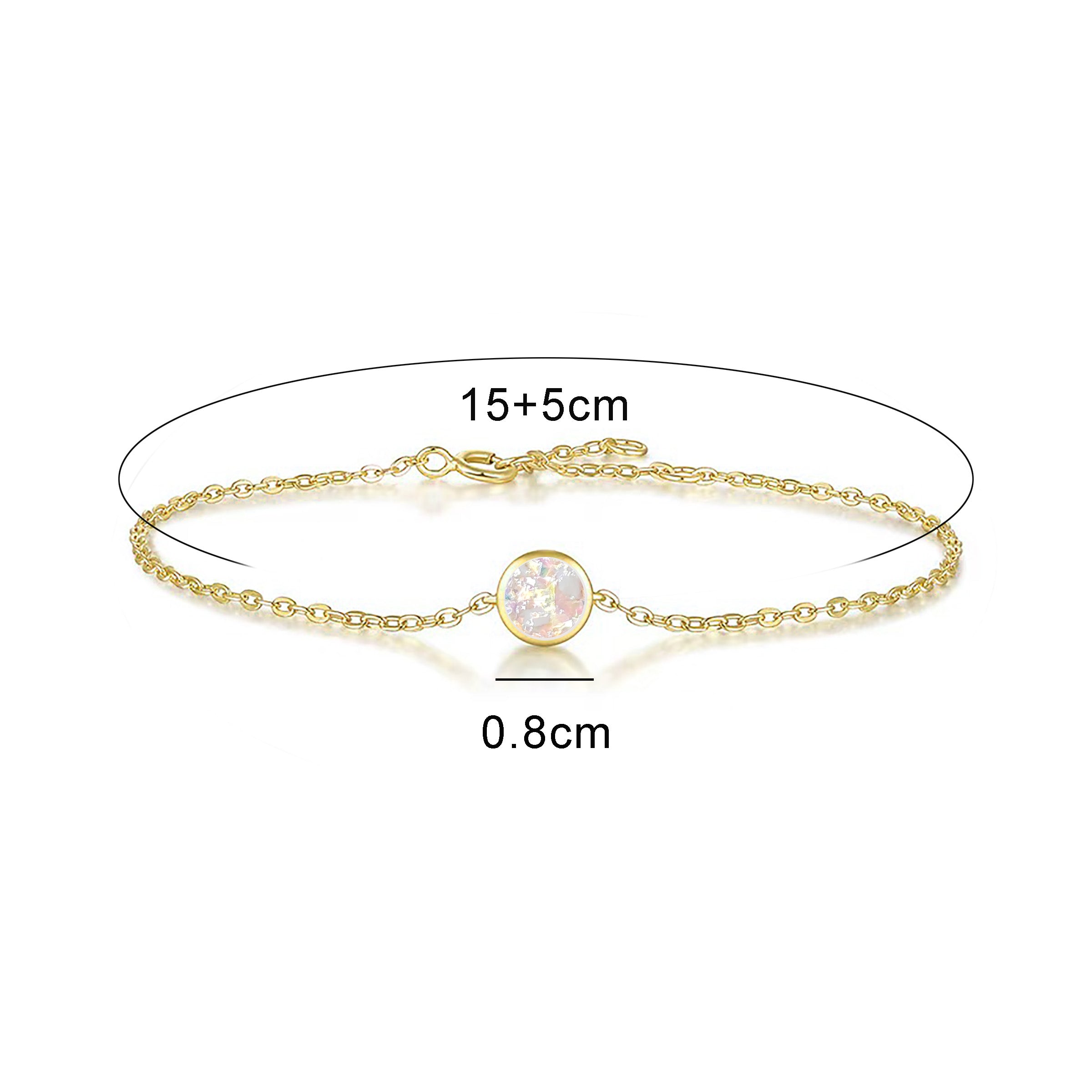 Circle Grace: Solid Gold Cremation Jewelry Bracelet for Ashes - Memorial Keepsake for Loved Ones | Perfect for Remembrance & Special Occasions