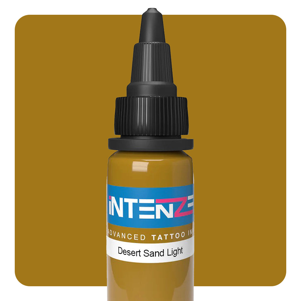 Desert Sand Light Tattoo Ink by Intenze - Choose Your Size - Perfect for Professional Tattoo Artists & Body Art Enthusiasts