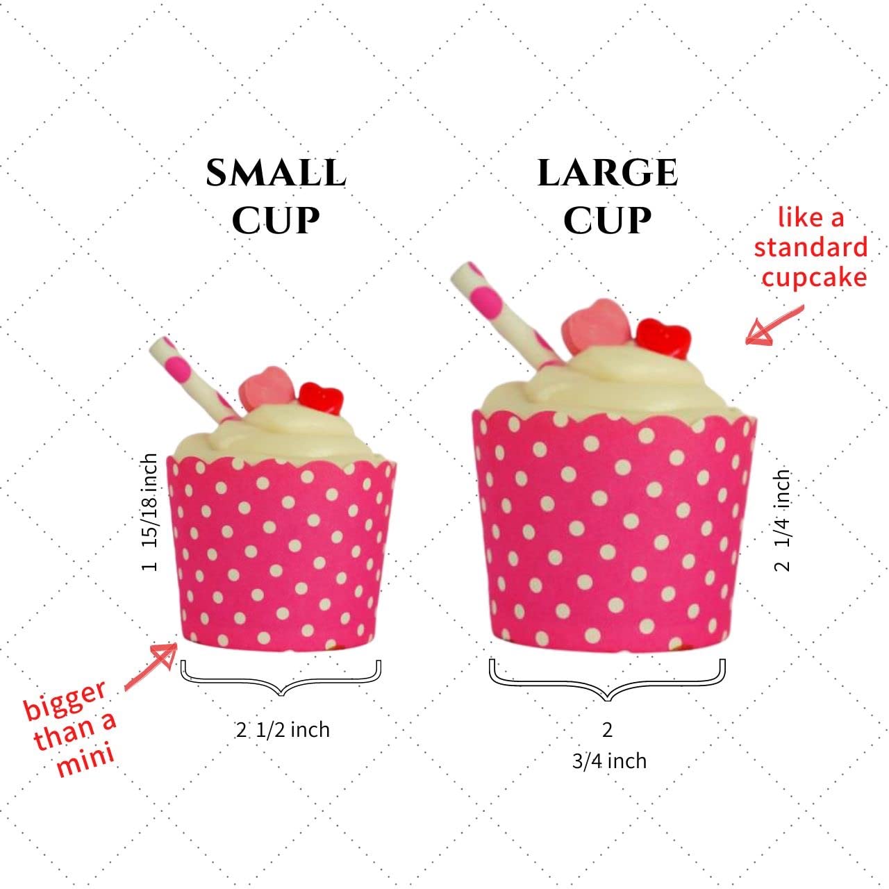 50-Pack Disposable Greaseproof Paper Baking Cups - Large Turquoise Polka Dot Cupcake & Muffin Liners for Baking, Party Decorations & Home Kitchen Use