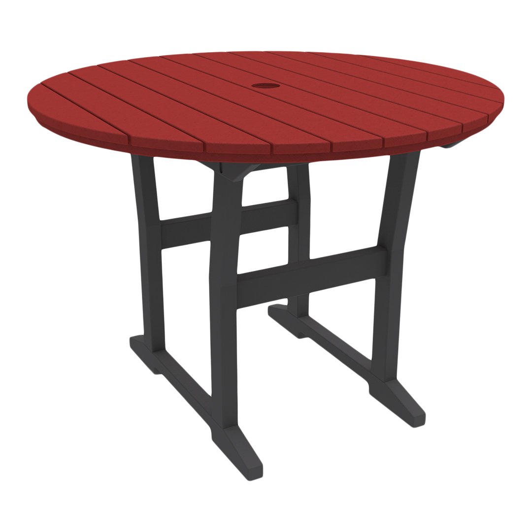Coastline Cafe Round Dining Table - 36 Inch Modern Kitchen Table for Small Spaces, Breakfast Nook & Apartment - Perfect for Coffee Shops, Restaurants & Home Decor