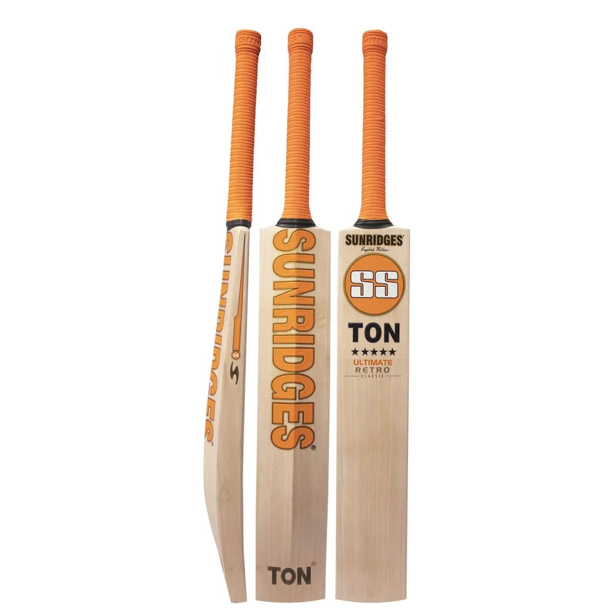 Premium SS Retro Ultimate Adult Cricket Bat - High Performance Wooden Cricket Bat for Men & Women - Perfect for Professional Matches, Training & Backyard Games