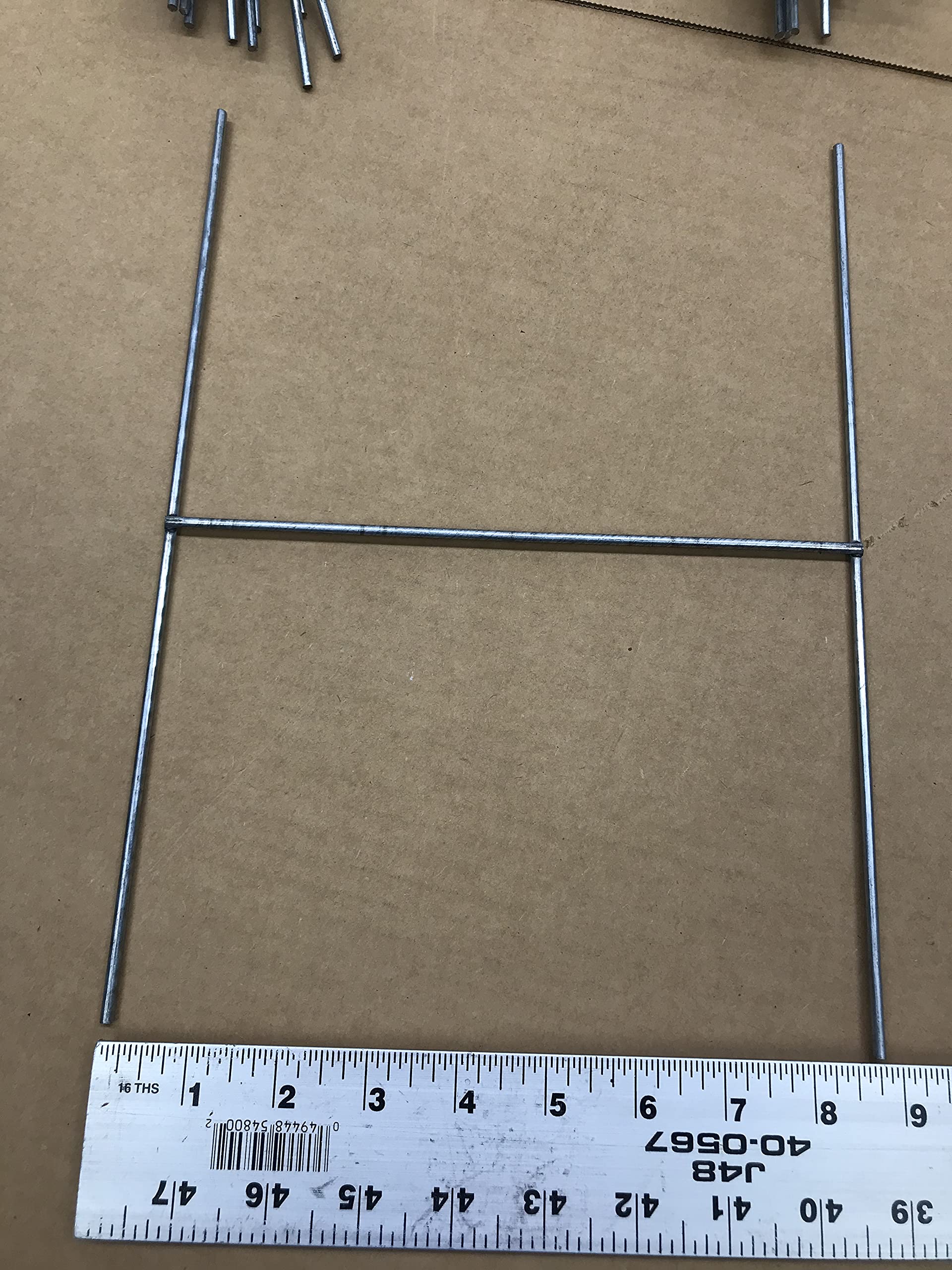 200 Pack 12 x 9 Inch Galvanized Steel H-Frame Sign Holders - 9 Gauge Heavy Duty Wire Stakes for 4mm/5mm Corrugated Plastic Signs (12