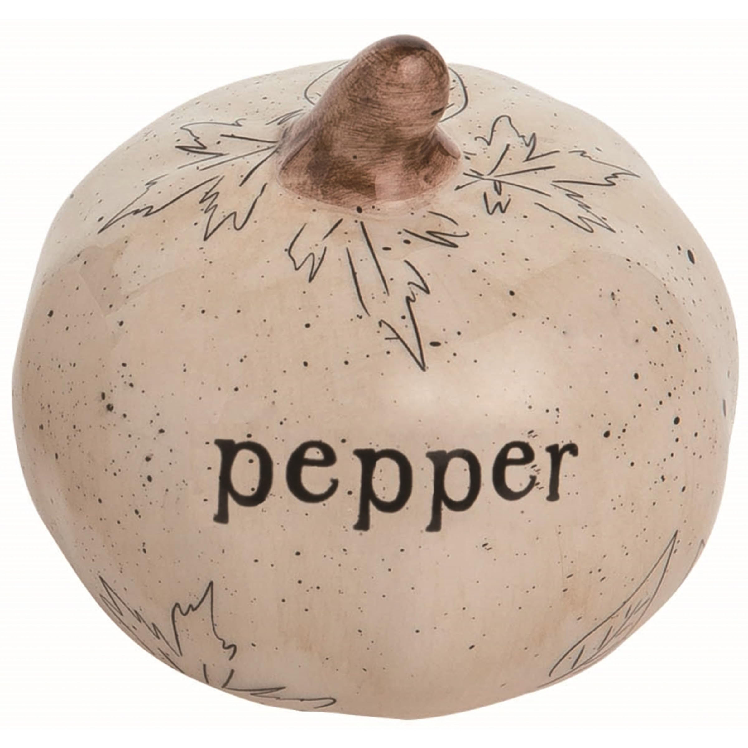 White Ceramic Pumpkin Salt and Pepper Shakers Set - Fall Kitchen Decor, Thanksgiving Tableware for Autumn Dining & Holiday Season