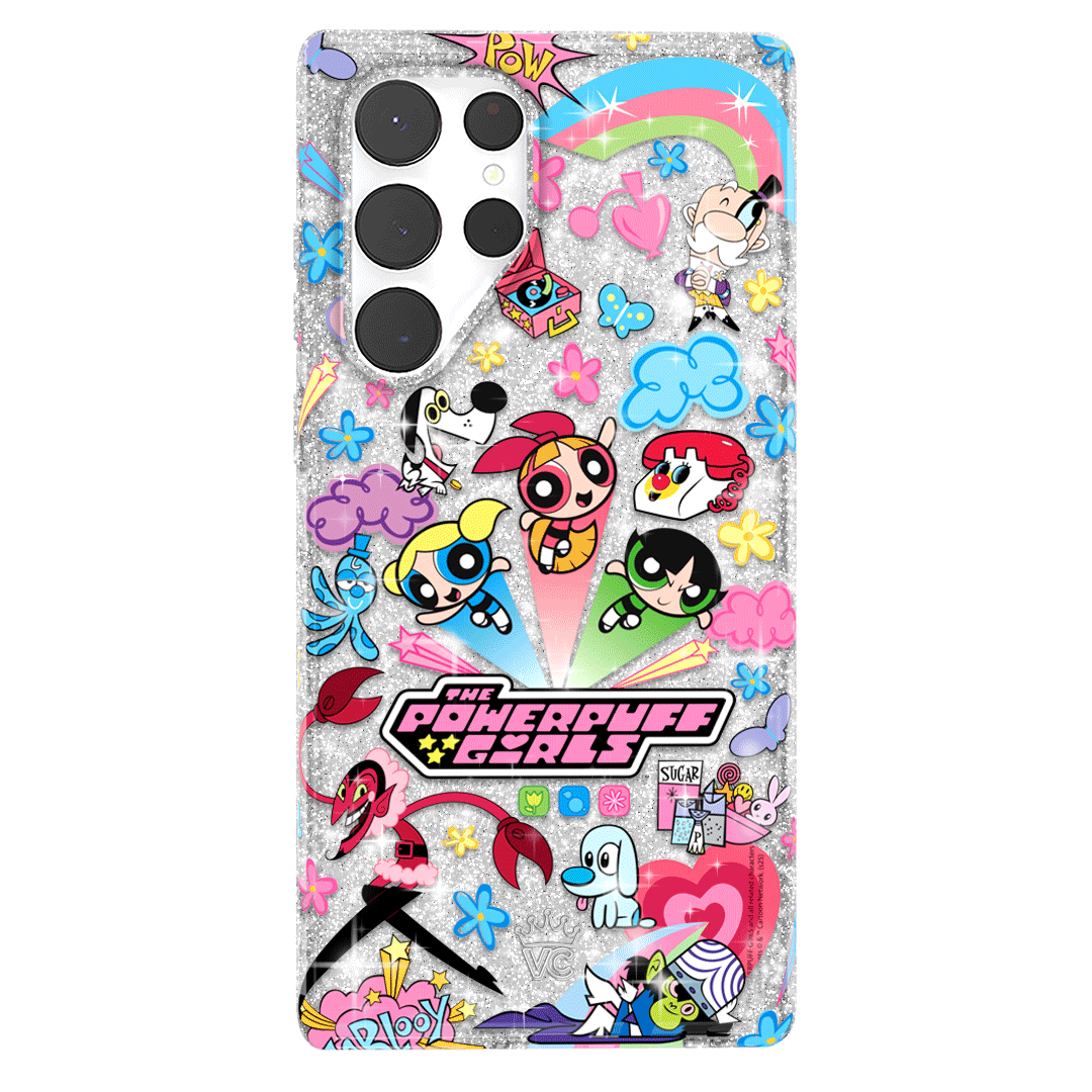 The Powerpuff Girls Girl Power Samsung Phone Case - Cute Cartoon Character Protective Cover for Samsung Galaxy S21/S20/Note 20 - Perfect Gift for Kids & Fans of The Powerpuff Girls TV Show