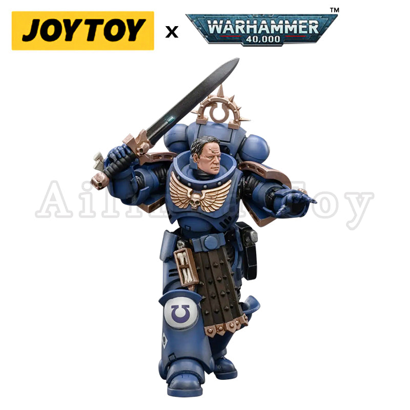 1/18 JOYTOY Warhammer 40K Ultramarines Primaris Lieutenant Amulius Action Figure - Collectible Miniature for Tabletop Gaming & Display