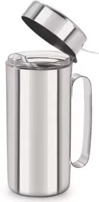 VISAXMI 1000ml Stainless Steel Oil Dispenser with Nozzle - Leakproof Cooking Oil Container with Pour Spout - Perfect for Kitchen, Restaurant & Home Use - Durable Oil Holder for Olive, Canola & Vegetable Oils (1 Pack)