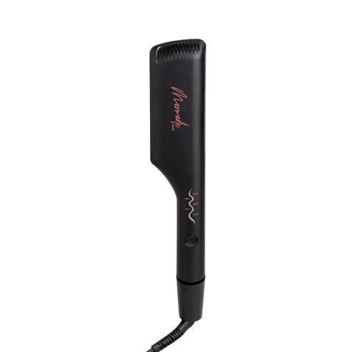 Mermade Hair Double Waver Black - Professional 2-in-1 Curling Iron & Waver for Beach Waves & Voluminous Curls | Perfect for Home Styling, Salon Use & Special Occasions
