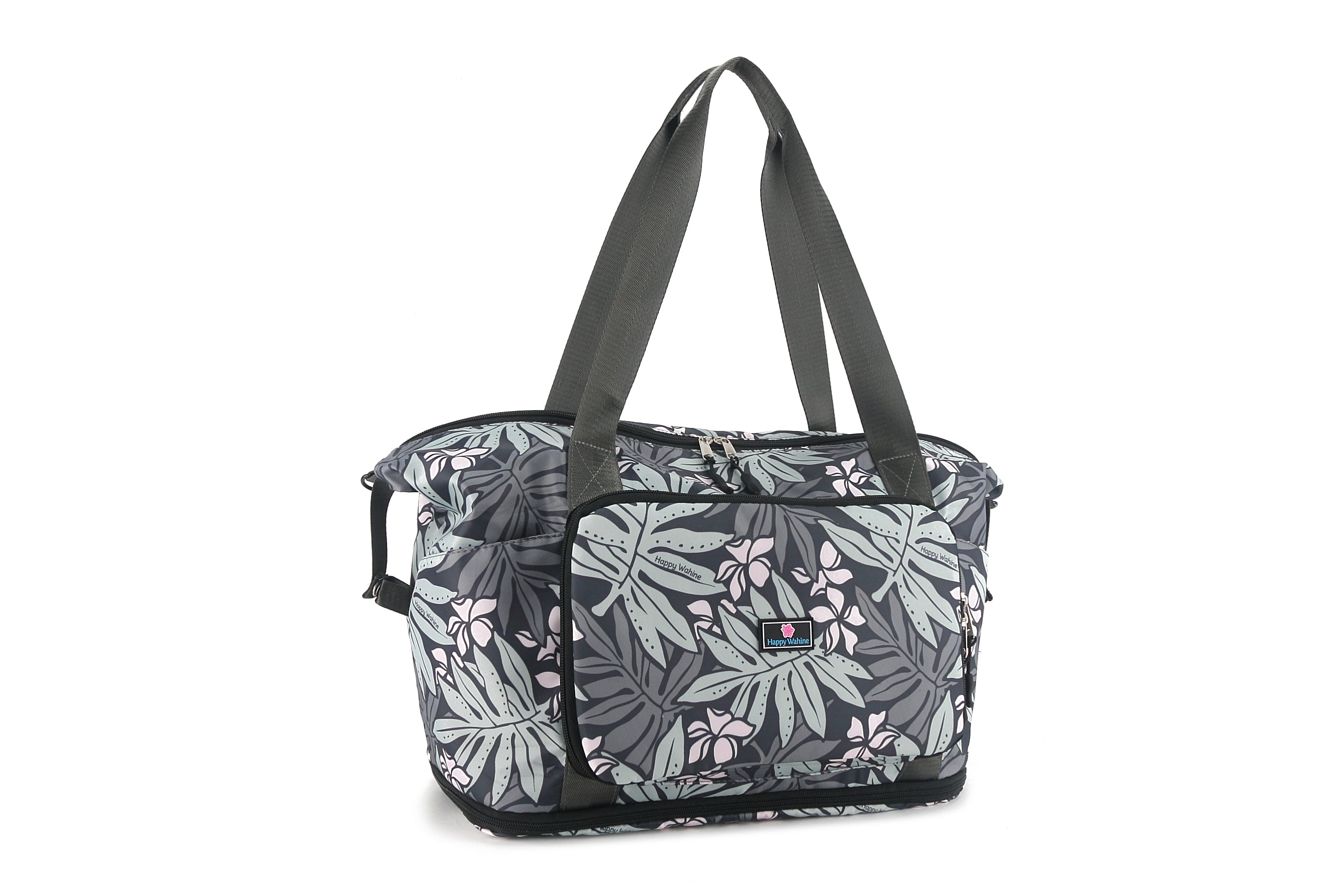 Foldable Duffle Bag - Sydney Lauae Grey Waterproof Travel Duffel for Gym, Sports, Camping & Weekend Getaways