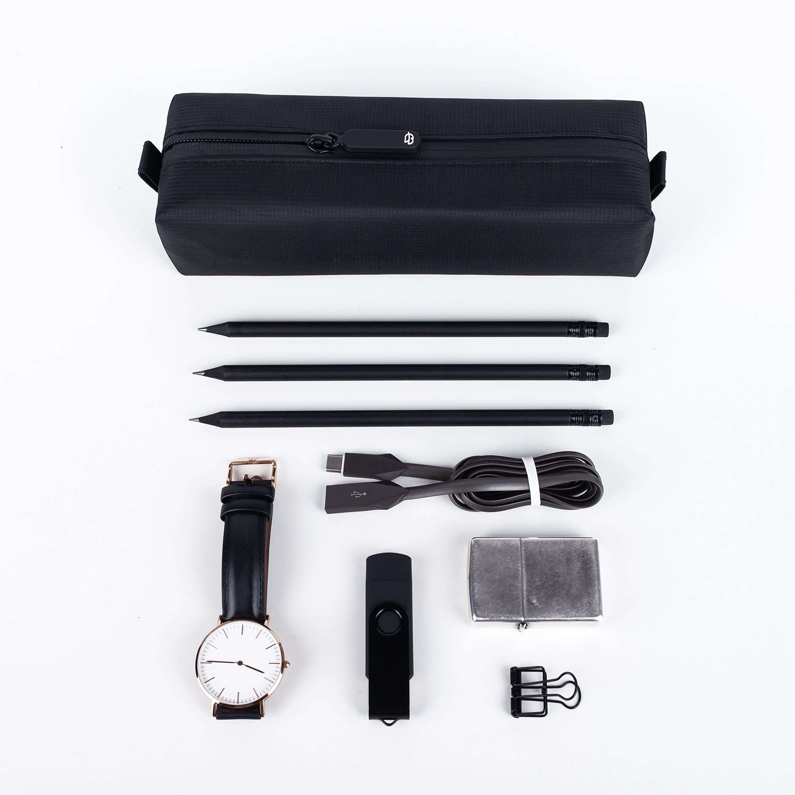 Comfyable Slim Mini Toiletry Bag for Men - Waterproof Travel Dopp Kit & Toothbrush Organizer - Perfect for Gym, Camping, Business Trips & Daily Essentials