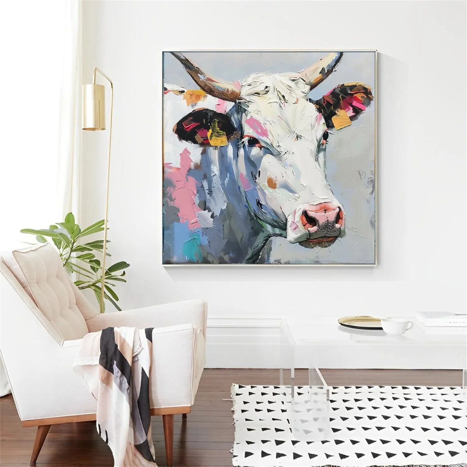 Animal Art Painting #AP093 - Handmade Wildlife Canvas Art for Home & Office Decor | Perfect for Living Room, Bedroom, or Gift