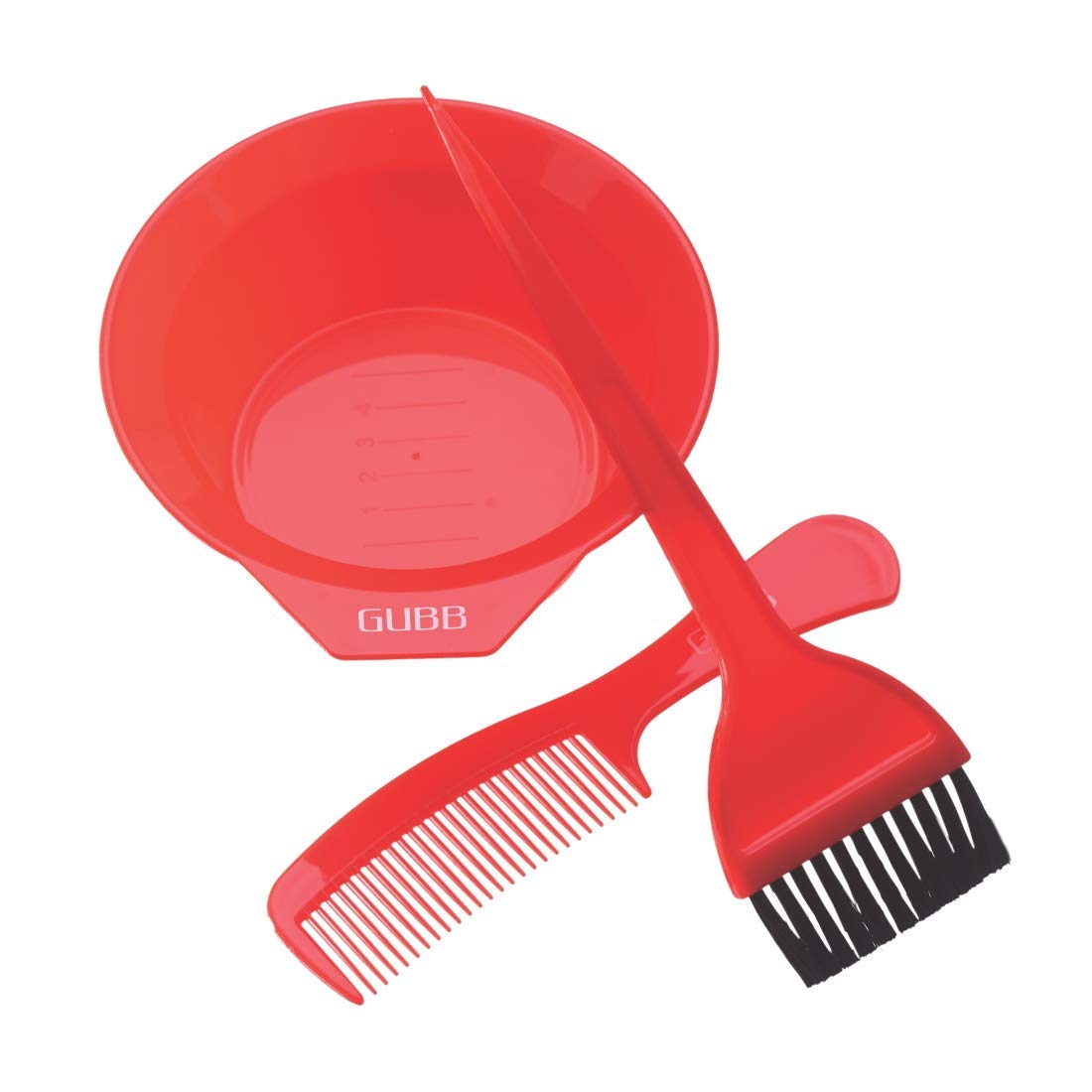 GUBB Professional Hair Dye Kit - Small Hair Coloring Brush with Strong Nylon Bristles, Tail Comb & Mixing Bowl for Salon-Quality Hair Coloring, Henna, and Mehndi Application | Reusable, Easy to Clean | Perfect for At-Home Hair Treatments, DIY Beauty, and Professional Styling