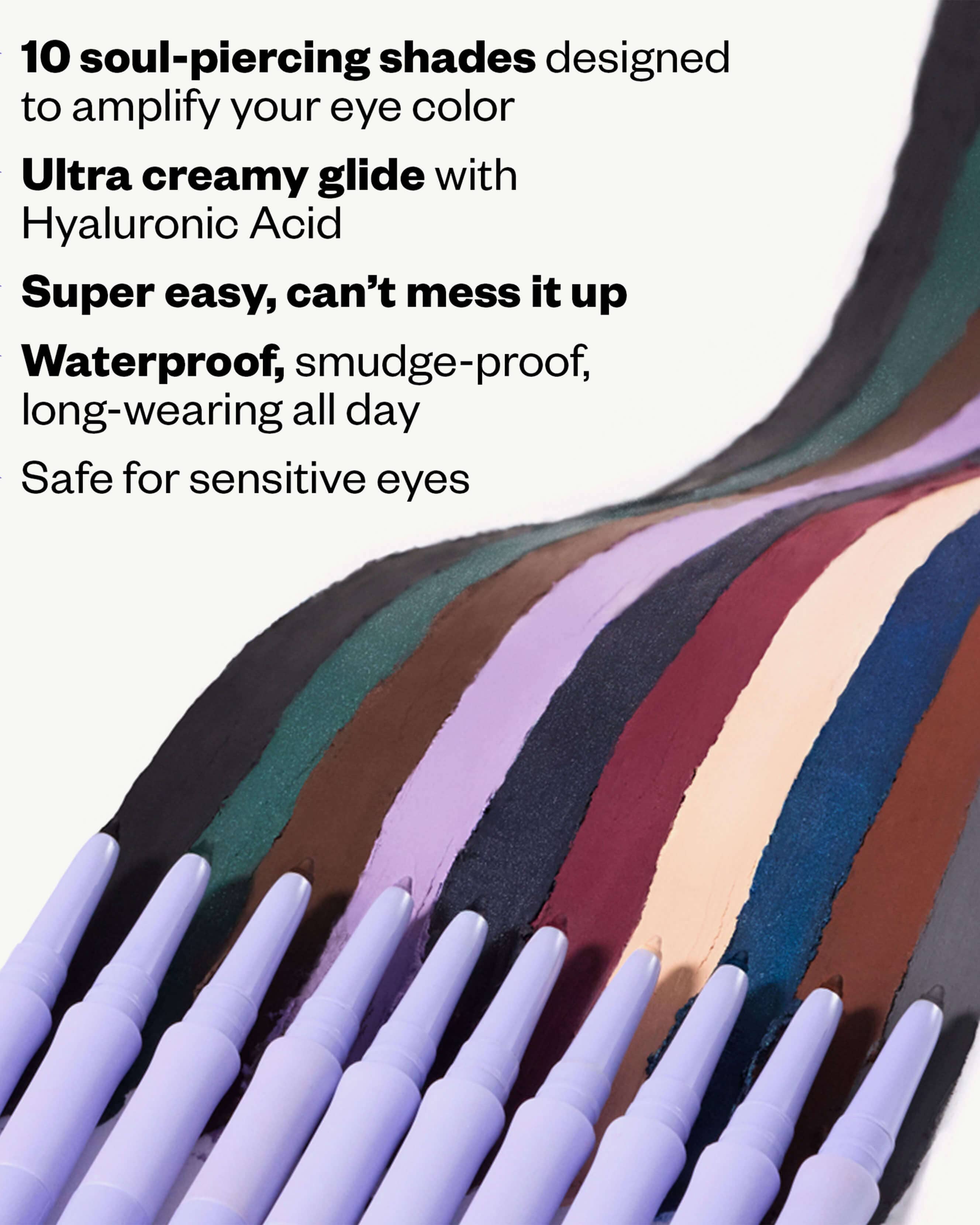 Soulgazer Waterproof Intensifying Gel Eyeliner - Long Lasting Smudge Proof Eye Liner for Dramatic Makeup Looks | Perfect for Day to Night Wear, Parties & Special Occasions