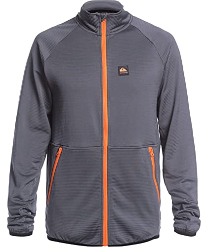 Quiksilver Steep Point Men's Full Zip Fleece Jacket - Warm & Comfortable for Outdoor Adventures, Hiking & Casual Wear