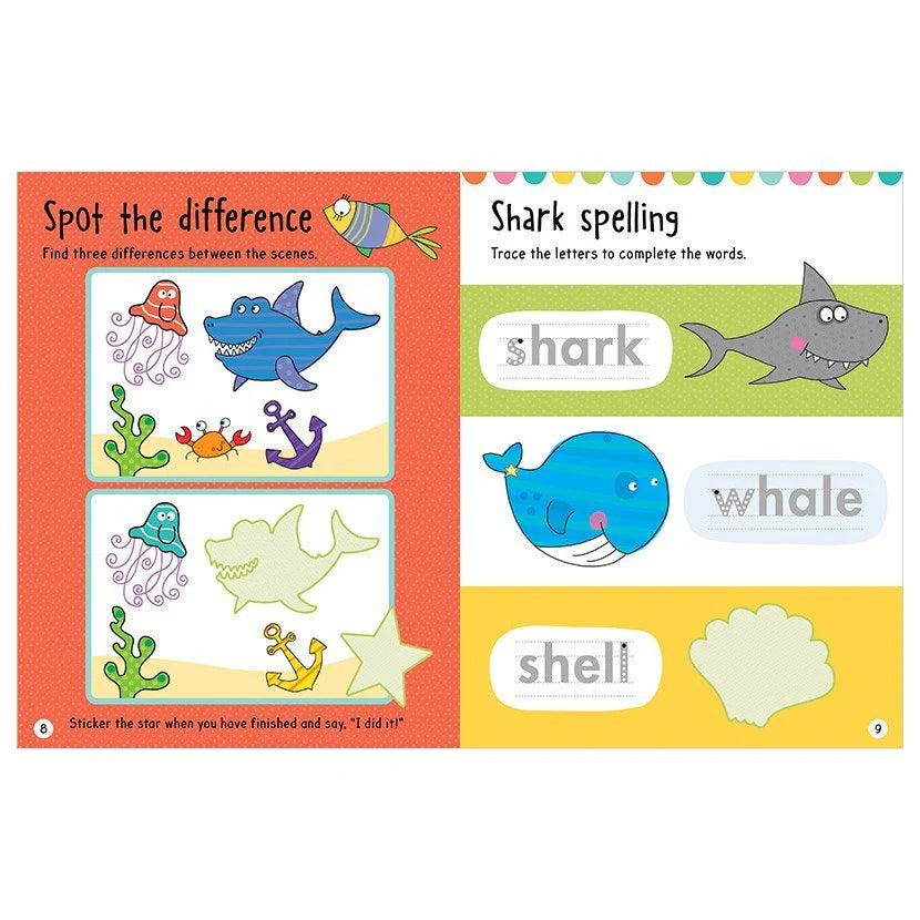 Big Stickers for Kids - Easy to Peel & Stick, Fun Blue Designs for Arts & Crafts, School Projects, and DIY Decorations