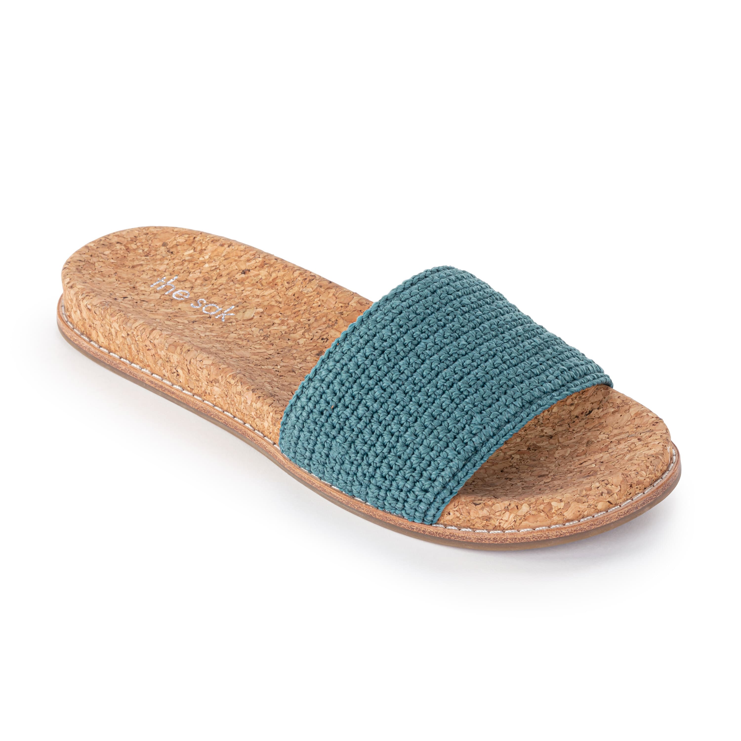 Mendocino Slide Sandal - Hand Crochet Bohemian Sandals for Women - Dry Leaf Color - Perfect for Beach, Vacation & Summer Outfits