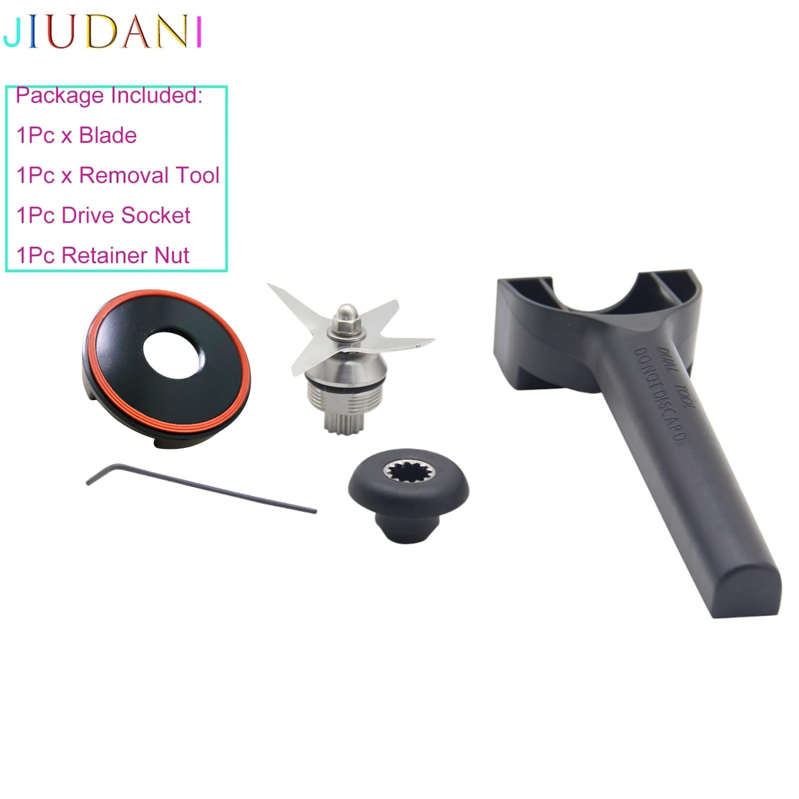 Vitamix 5200 Series Blender Repair Kit - 4 Knife Blades, Wrench, Removal Tool & Drive Socket - Compatible with 32oz, 48oz & 64oz Containers - Perfect for Smoothie Making, Food Processing & Kitchen Appliance Maintenance