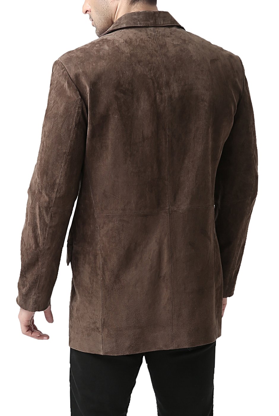 BGSD Men's Robert 3-Button Suede Leather Blazer Jacket - Formal & Casual Sport Coat for Business, Weddings & Office Wear (Big & Tall, Short Sizes Available)