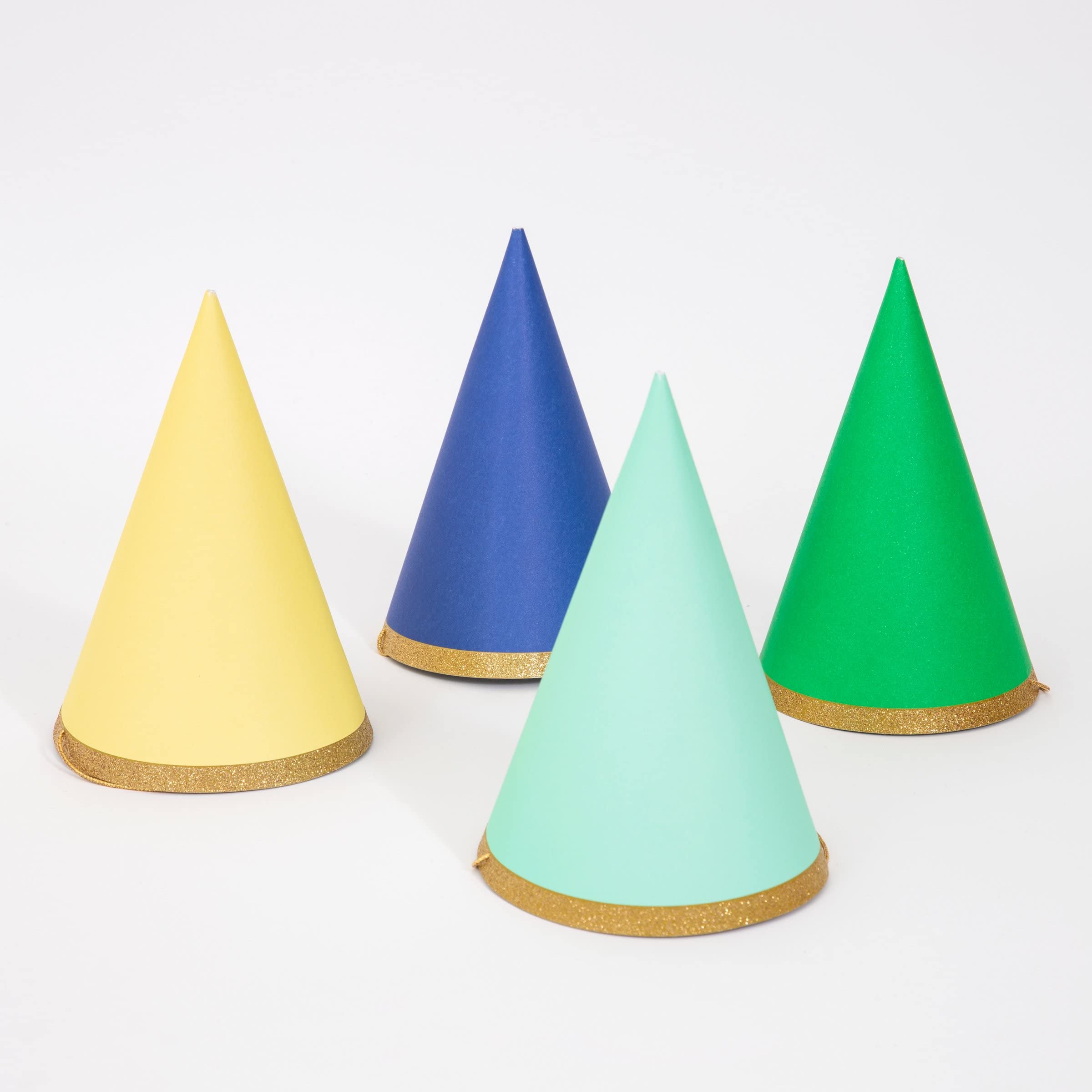Meri Meri Birthday Party Hats - Pack of 8 Colorful Cone Hats for Kids & Adults - Fun Party Supplies for Birthdays, Celebrations & Festive Events