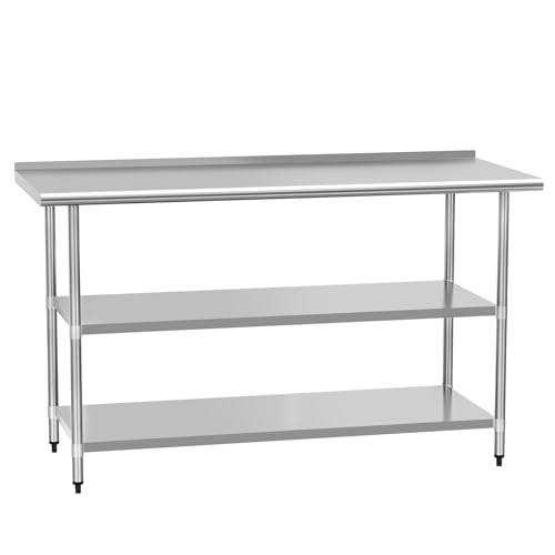 W/ Backsplash & 2 Undershelves