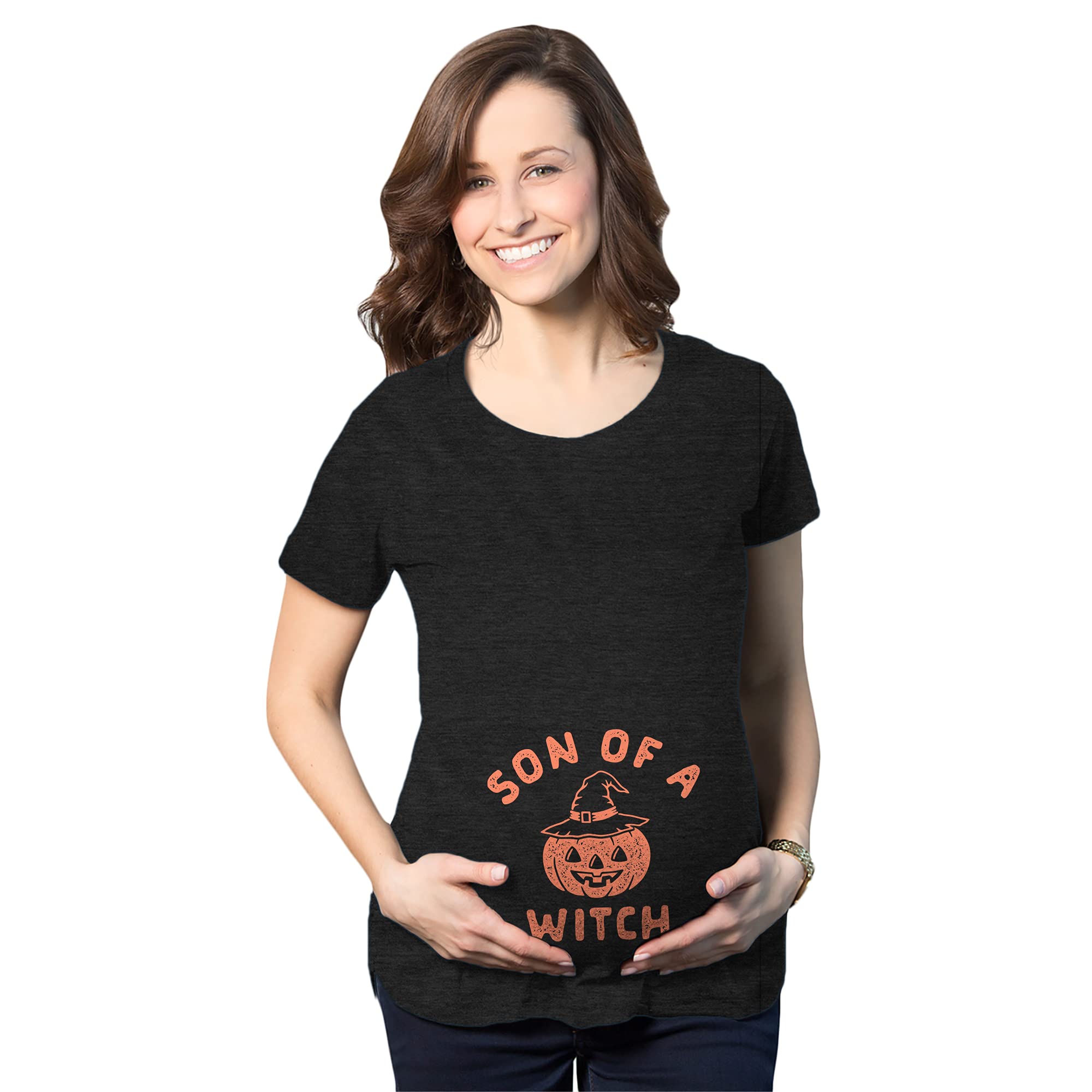 Funny Maternity Halloween T-Shirts for Pregnant Women - Cute Pregnancy Tees with Pumpkin, Ghost, Bat Designs - Perfect for Halloween Parties, Baby Showers & Photo Shoots