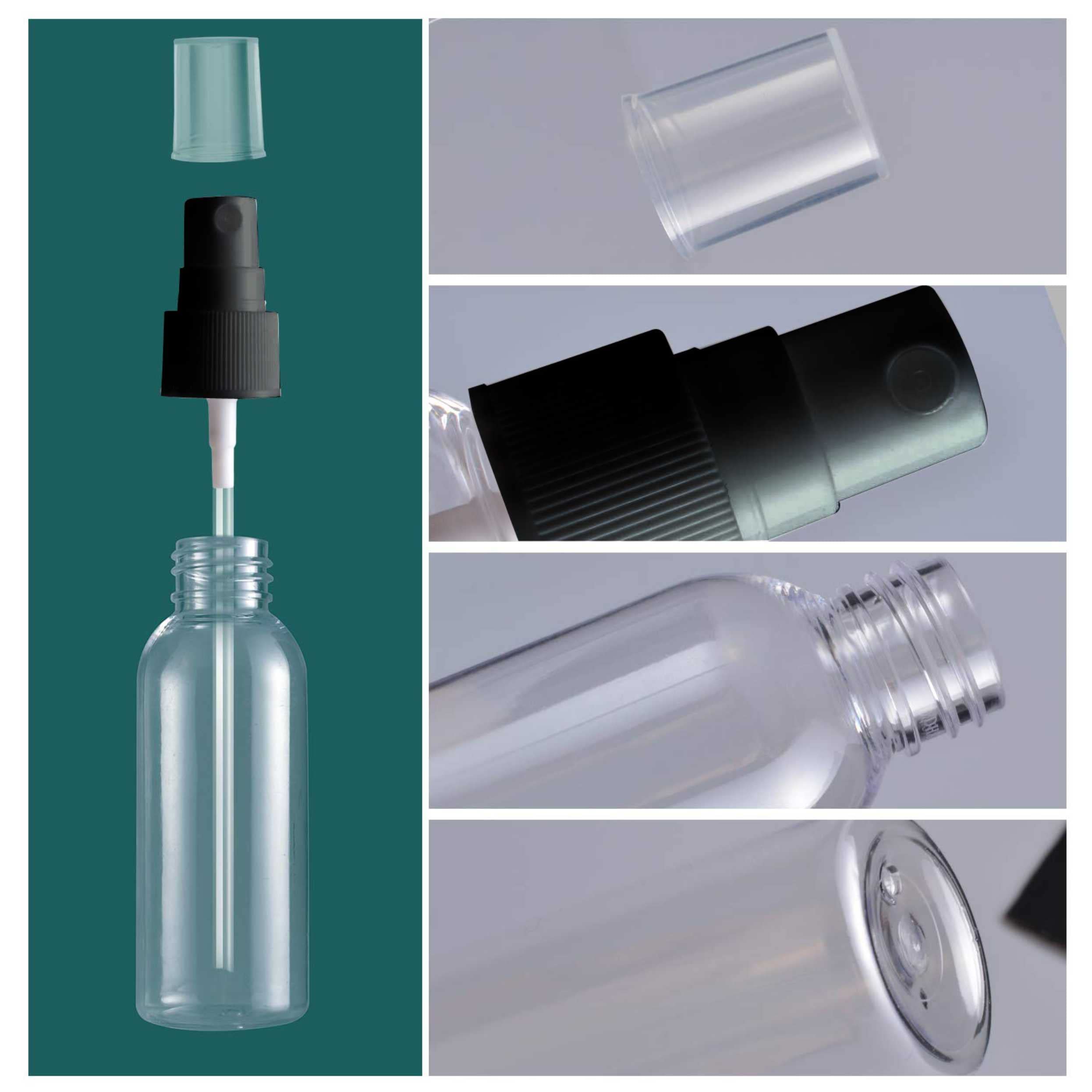Avance 6-Pack 100ml Clear Empty Fine Mist Spray Bottles - Refillable Travel-Size Plastic Containers for Hair, Skin & Cleaning Solutions | Perfect for DIY, Salon, Home & Travel Use