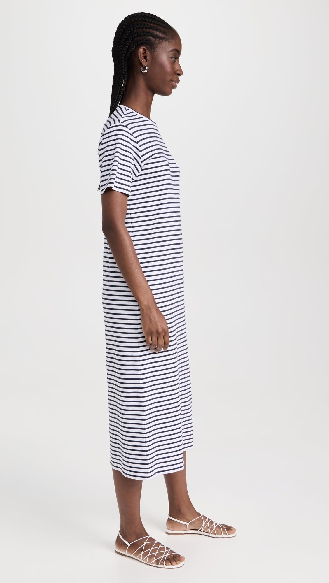 Theory Women's Easy Tee Dress - Soft Cotton Casual T-Shirt Dress for Everyday Wear | Perfect for Work, Weekend & Travel Outfits