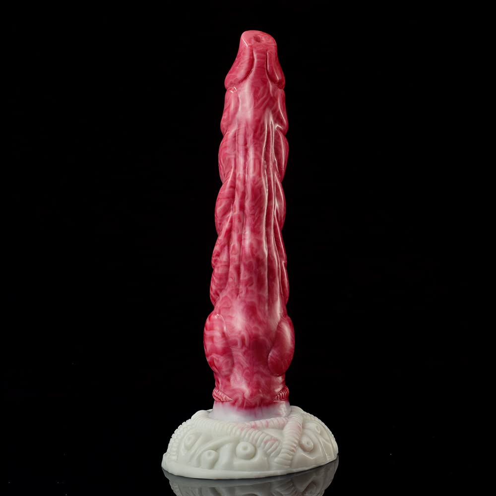 Premium Liquid Silicone Alien/Fido Dildo with Strong Suction Cup - Realistic Adult Sex Toy for Women & Men - Perfect for Solo Play, Couples Fun & BDSM Exploration