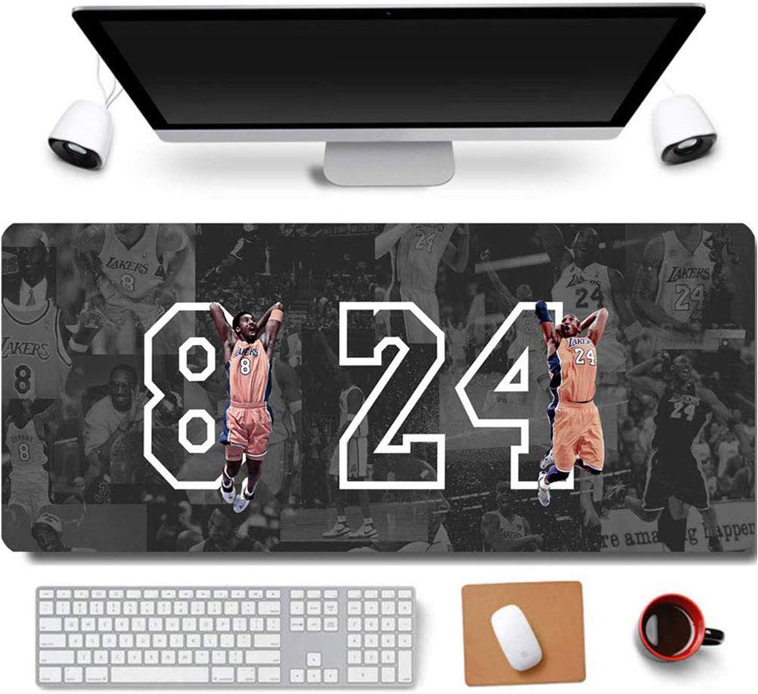 31.5x11.8 Inch Non-Slip Rubber Extended Large Gaming Mouse Pad with Stitched Edges - Waterproof Computer Keyboard Mouse Mat for PC, Laptop & Office - Perfect for Gamers, Programmers & Workstations (8&24)