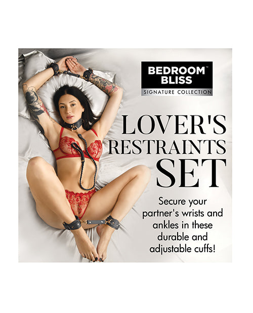 Premium Black Lover's Restraints Set for Couples - Enhance Intimacy & Spice Up Your Bedroom Experience