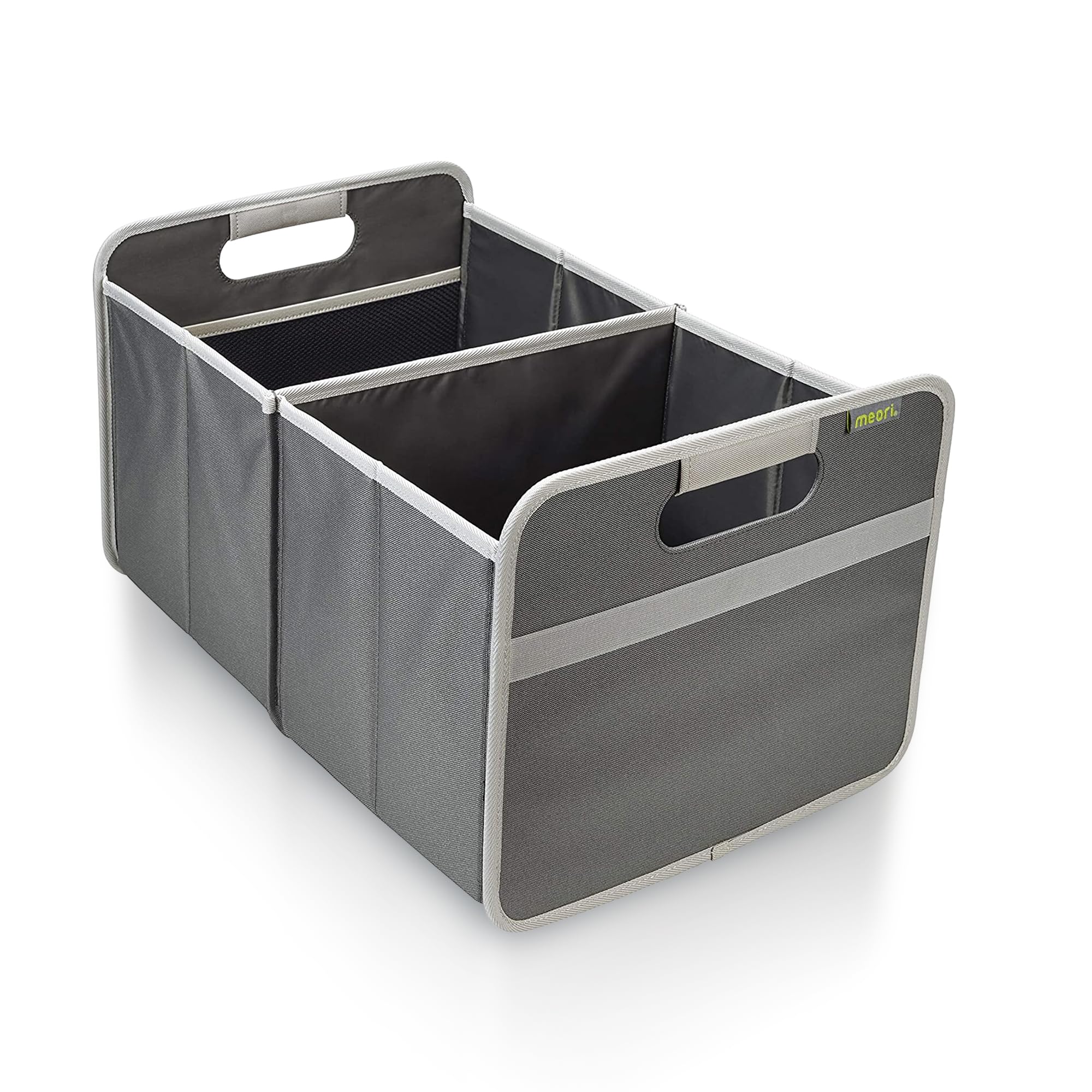 Meori Collapsible SUV Trunk Organizer - 2 Compartments for Groceries & Storage
