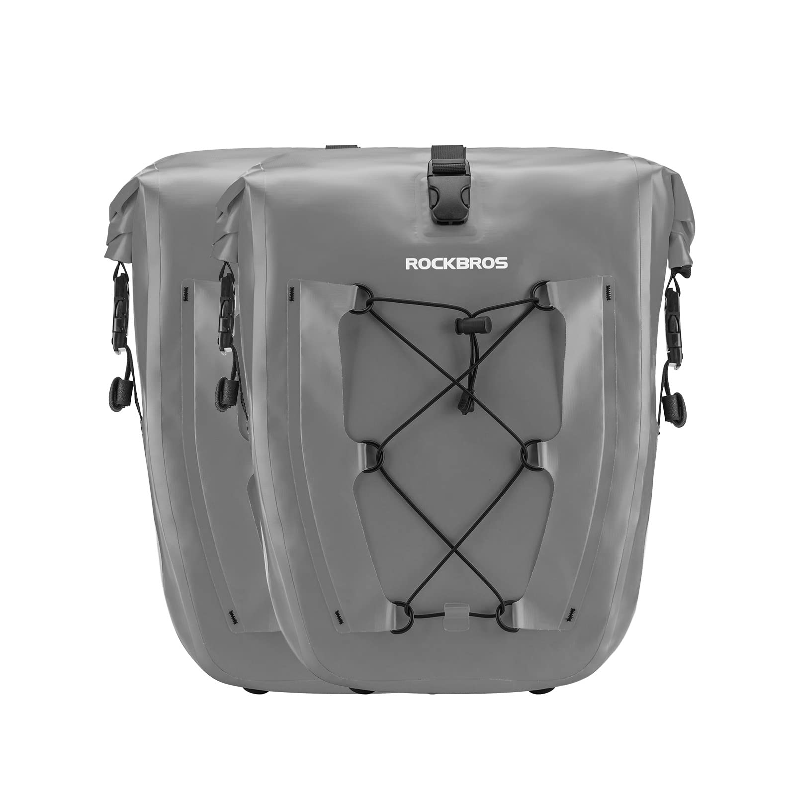 **ROCKBROS Waterproof Bike Panniers – 30L Large Capacity Rear Rack Bag for Cycling, Travel & Commuting – Ideal for Bikepacking, Grocery Runs & Daily Rides**