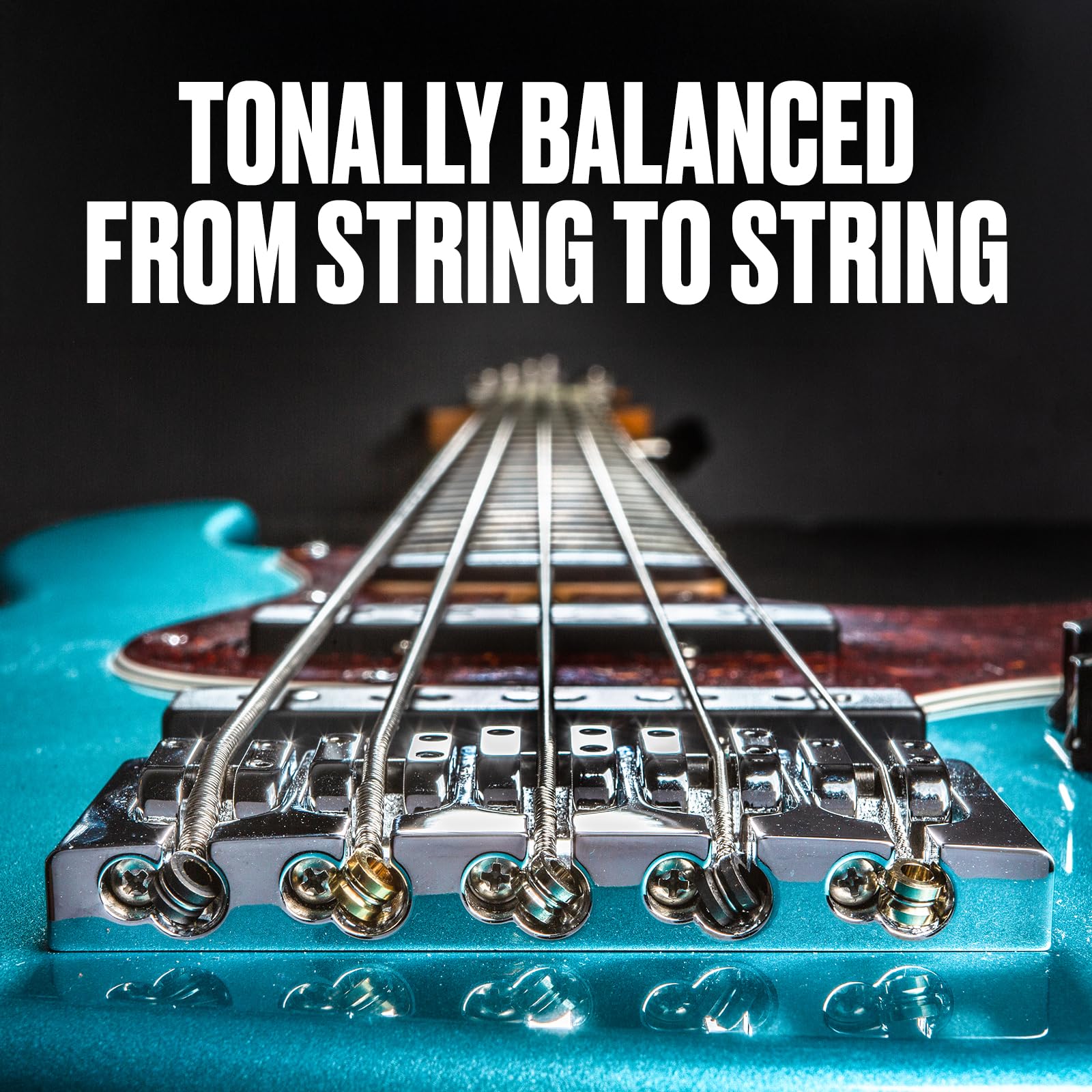 Premium Standard Series Stainless Steel Tapered Bass Strings for 5-String Bass Guitar | Enhanced Tone & Durability | Perfect for Rock, Jazz & Studio Recording
