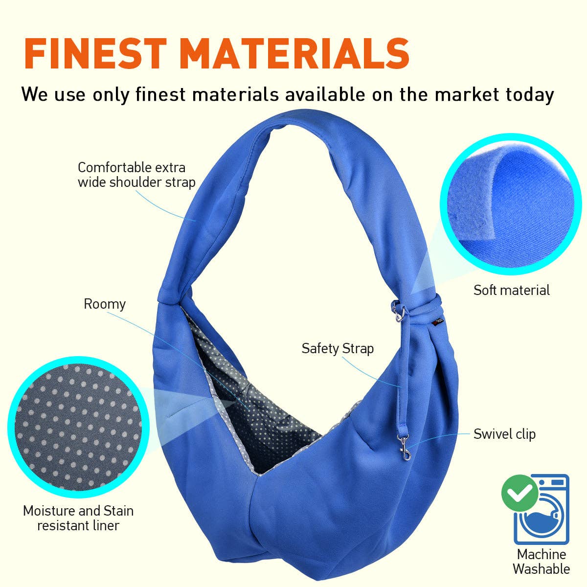 Best Pet Slings for Small Dogs & Cats - Comfortable & Hands-Free Carrier for Travel, Hiking & Daily Use