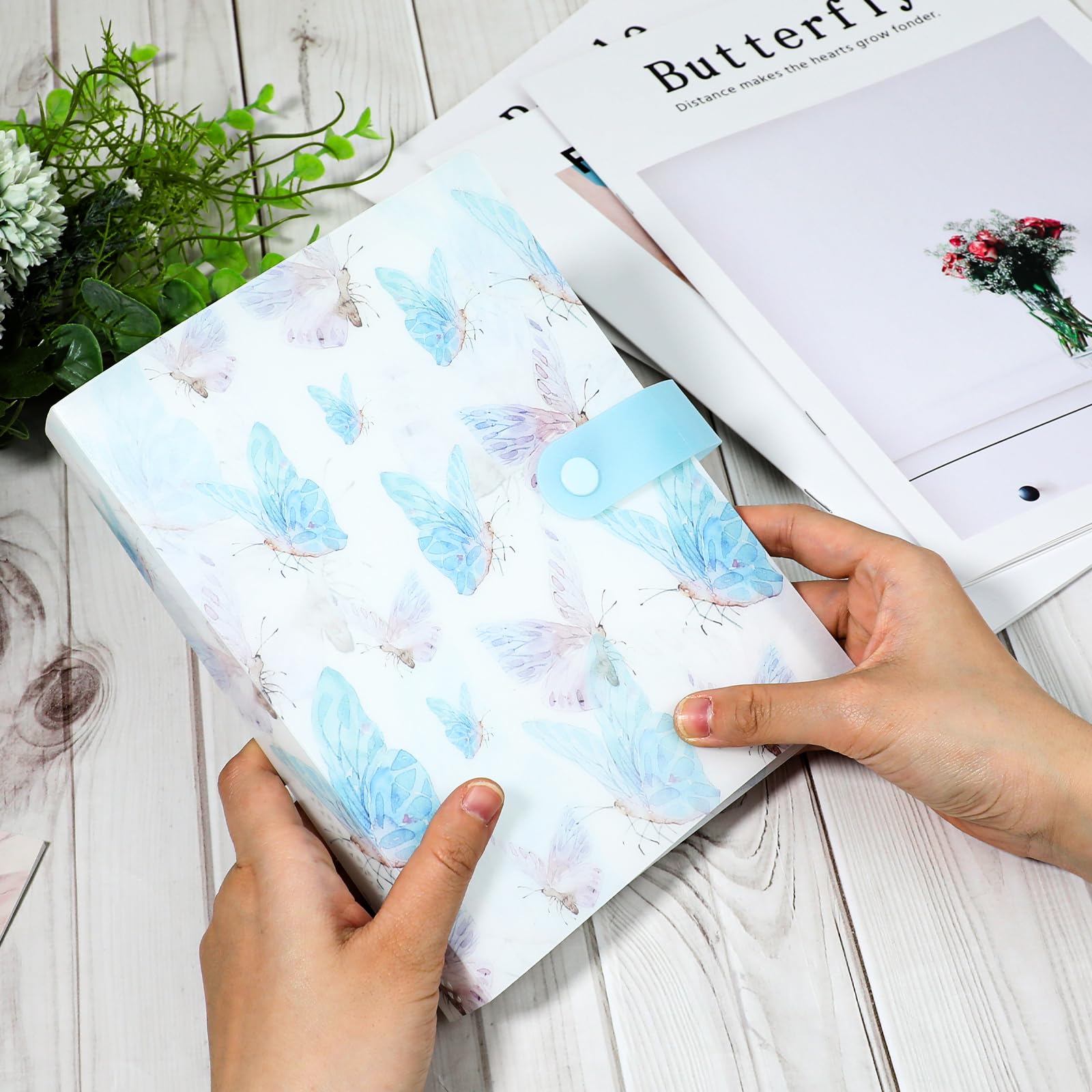 Premium Nail Art Sticker Storage Book - 144 Slot Organizer Binder for Nail Decals Collection | Durable Plastic Album for Nail Sticker Display & Organization (Blue) | Perfect for Salon Professionals & DIY Nail Enthusiasts