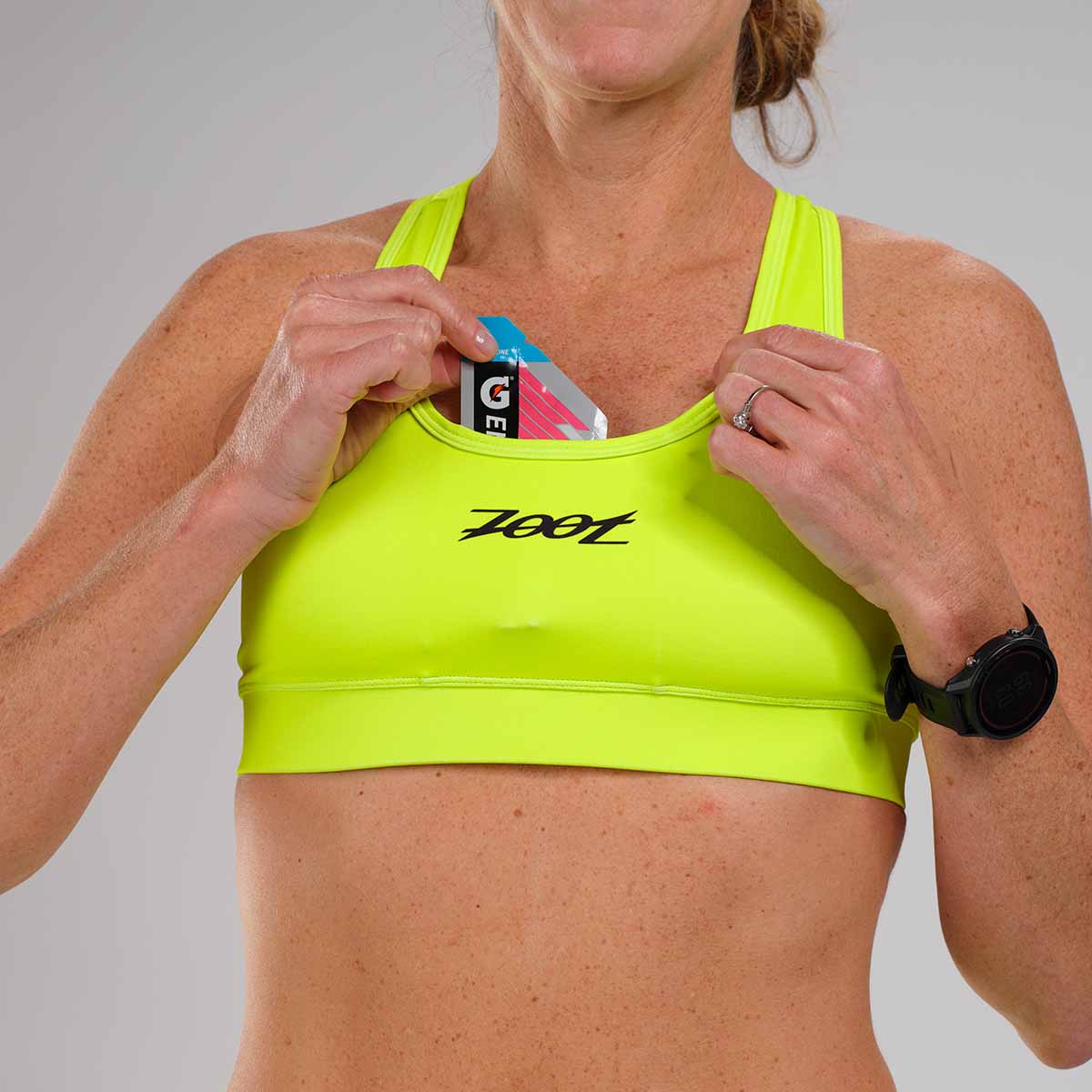 Women's High-Performance LTD Run Bra - Neon Yellow for Running, Yoga & Gym Workouts - Breathable & Supportive Sports Bra for Active Women