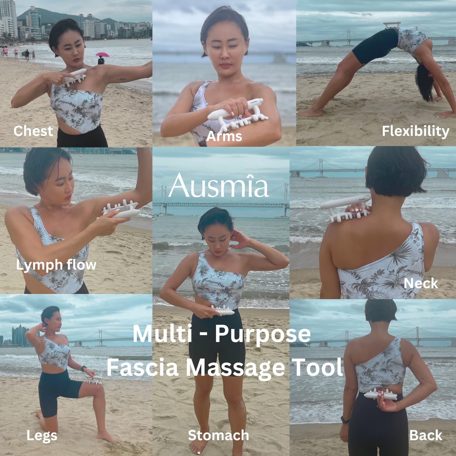 Fascia Massage Tool Blaster for Cellulite & Muscle Knot Relief - Deep Tissue Myofascial Release & Lymphatic Drainage Massager - Full Body Massage for Pain Relief & Relaxation - Perfect for Post-Workout Recovery & Home Spa Therapy
