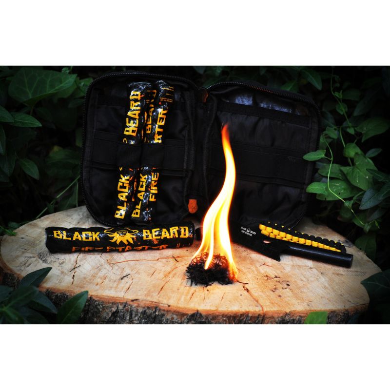 Black Beard Captain’s Loot Fire Kit - Premium Survival Fire Starter for Camping, Hiking & Emergency Preparedness