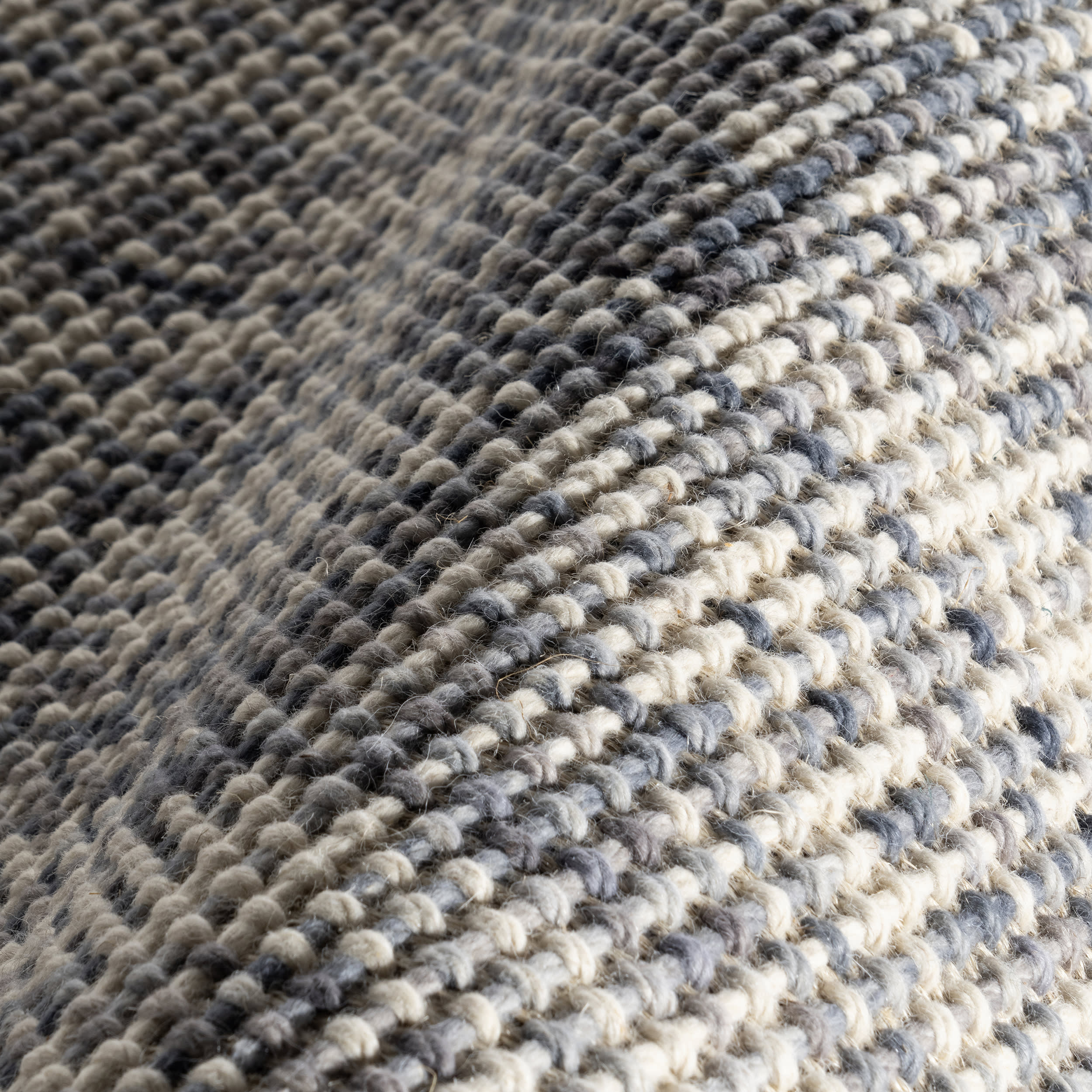 Premium Elnora Bordered Crosshatch Wool Blend Area Rug - Charcoal Gray | Soft & Durable for Living Room, Bedroom, or Office Decor