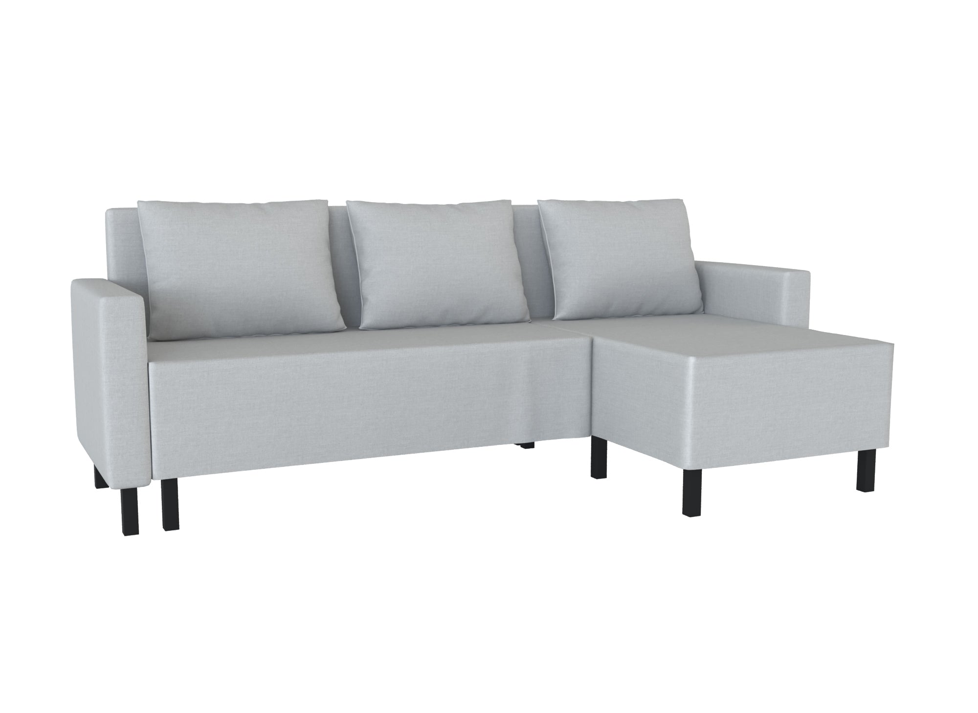 Lungvik Corner Sofa Bed Cover - Loose Fit Left Section - Soft Stretchable Furniture Protector for Living Room, Guest Room & Small Spaces
