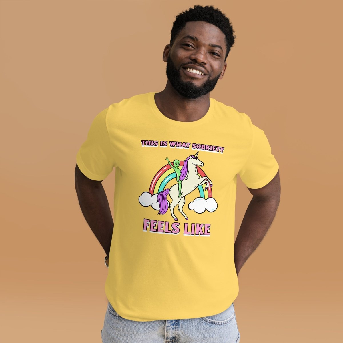 This Is What Sobriety Feels Like Unisex T-Shirt | Adventure Awaits Motivational Tee | Perfect for Recovery Support & Outdoor Activities