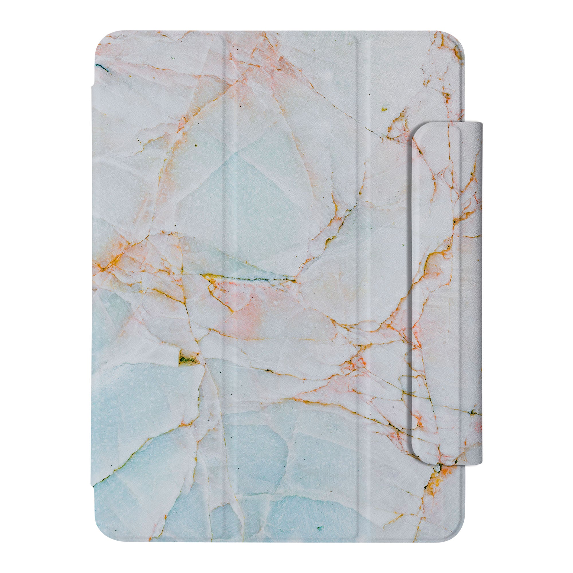 SlimFit Marble Case for iPad 2020 - Ultra Thin Lightweight Protective Cover for iPad 8th/7th Gen - Perfect for Work, School & Travel