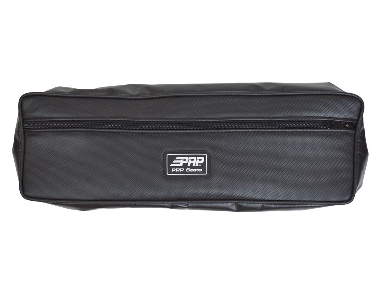 PRP Seats E35-210 Single UTV Seat Bag 24x9 Inch Carbon Fiber Black - Perfect for Off-Road Adventures & Side-by-Side Storage