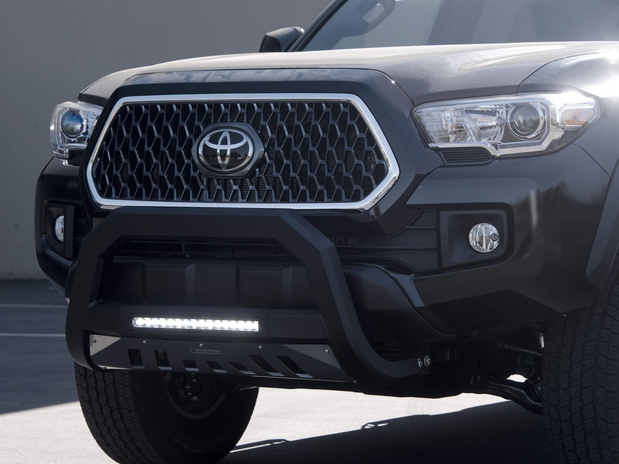 Armordillo USA 7178816 AR Series Bull Bar with LED Light - Matte Black Aluminum Skid Plate for 1999-2006 Chevy Silverado 1500 | Off-Road Protection & Style Upgrade for Truck Enthusiasts